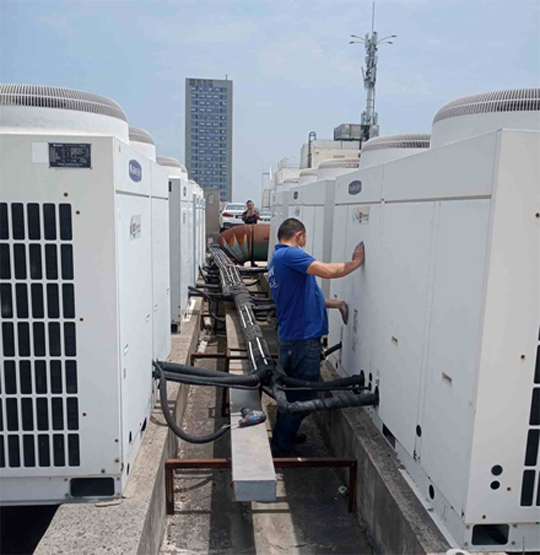 芙蓉中央空调制热和不制冷系统维修方法